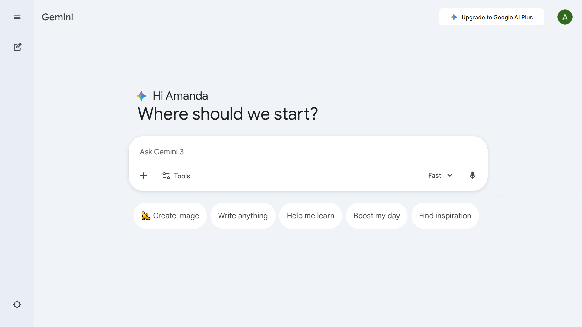 Google Gemini Screenshot