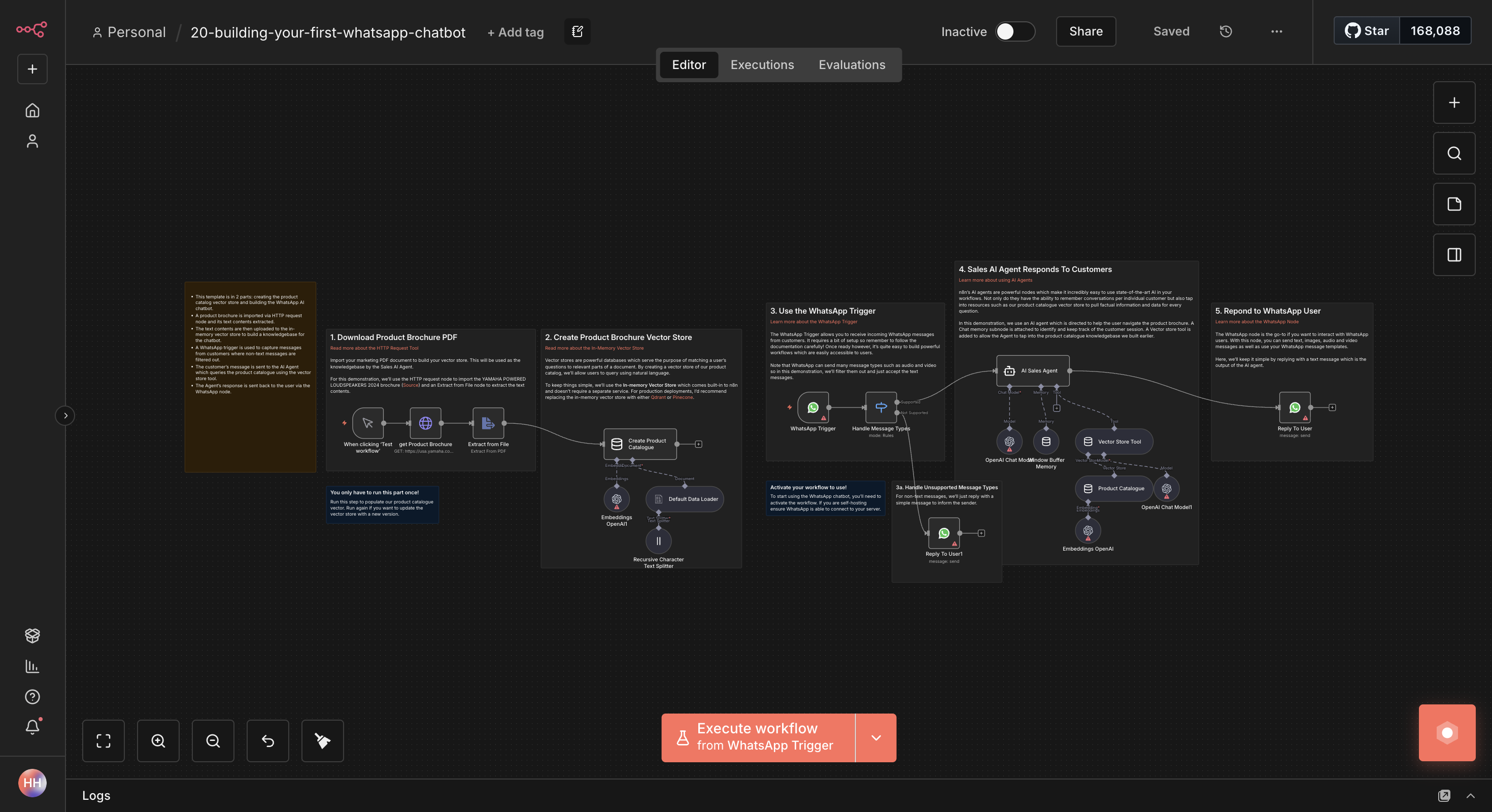 Erstelle deinen ersten WhatsApp-Chatbot