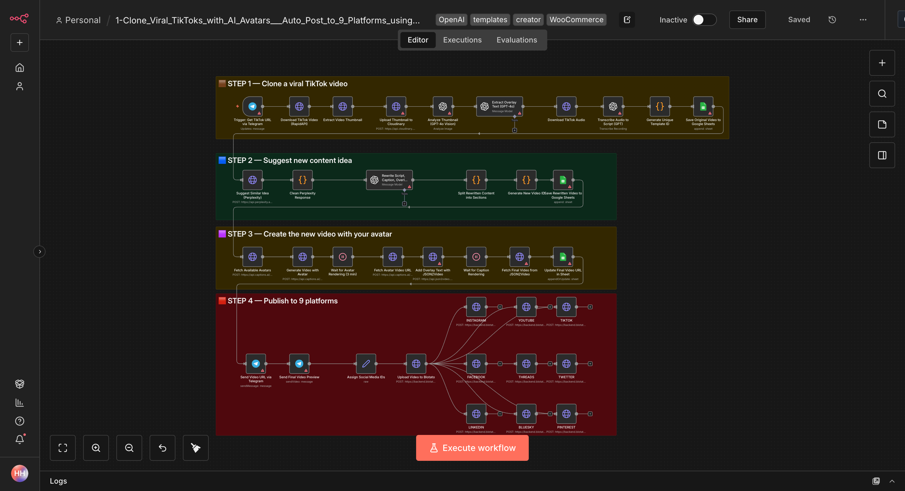 Viral TikToks mit KI-Avataren klonen und auf 9 Plattformen veröffentlichen