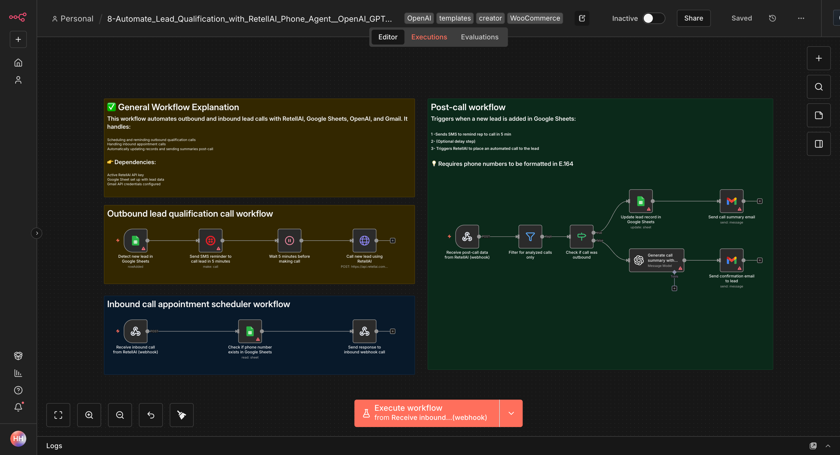 Automatisierte Lead-Qualifizierung mit RetailAI, Phone-Agent & OpenAI