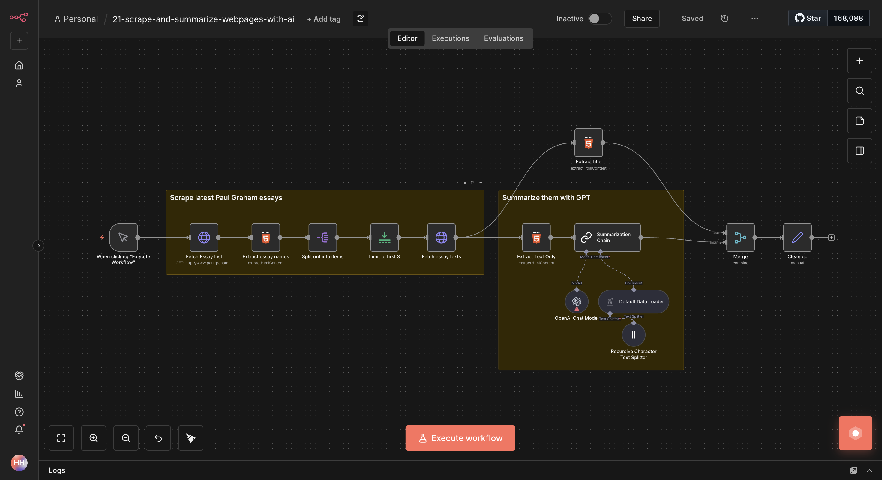 Web-Essays scrapen und mit GPT zusammenfassen