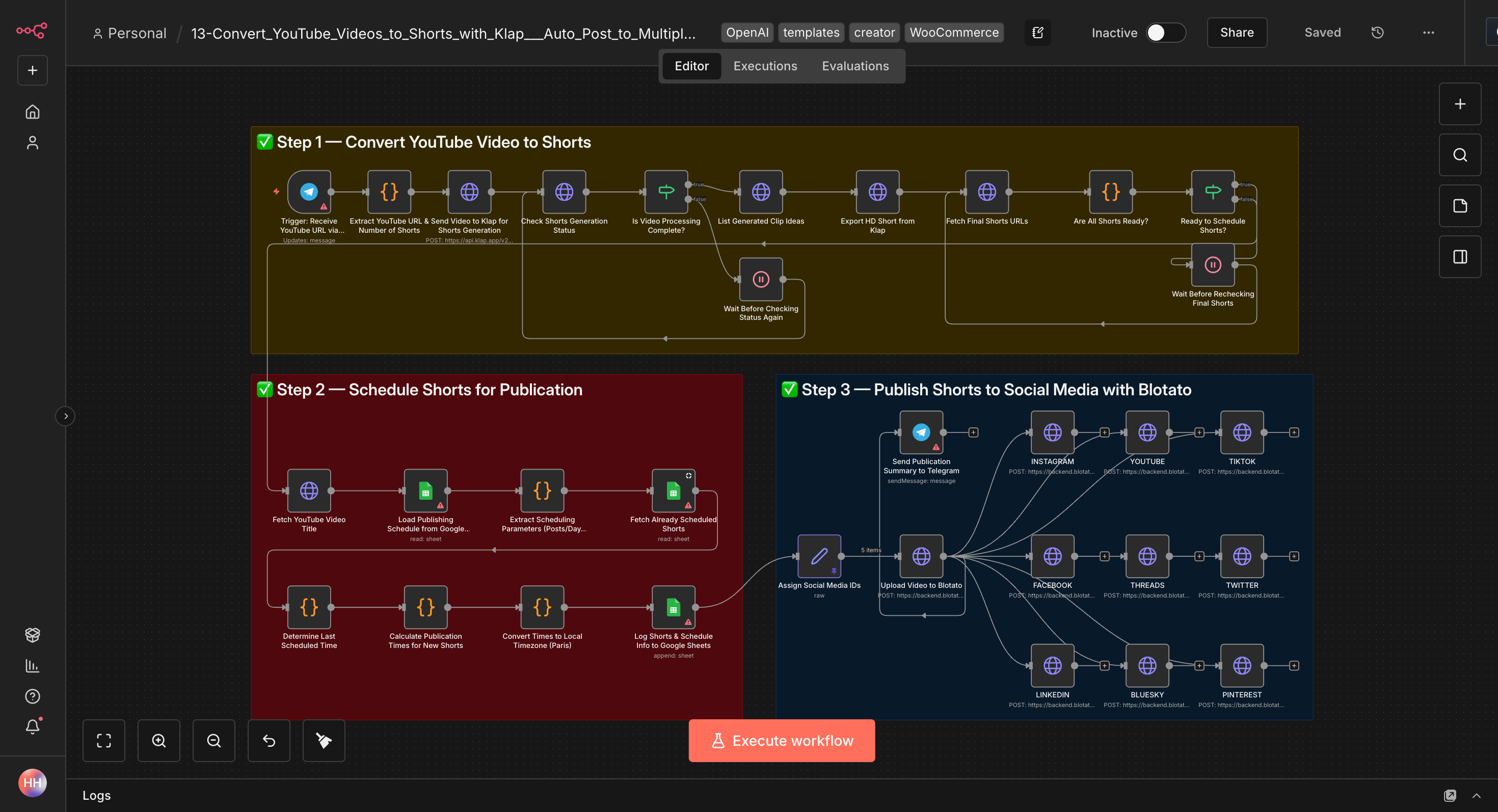 YouTube Videos zu Shorts konvertieren & auf Social Media veröffentlichen
